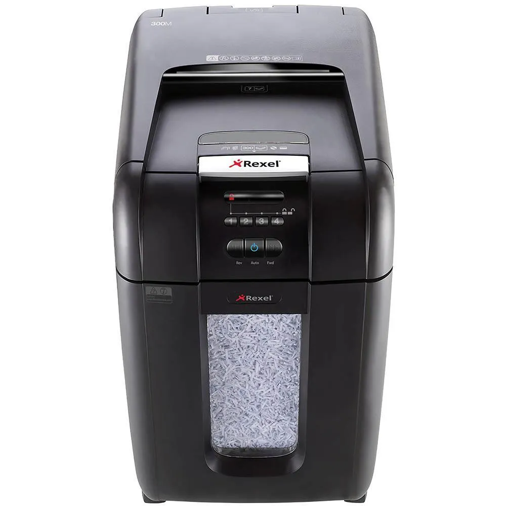 Rexel Auto 300M Shredder Stack And Shred Microcut 300 Sheet