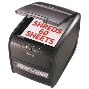Rexel Auto 60X Shredder Stack And Shred Cross Cut 60 Sheet