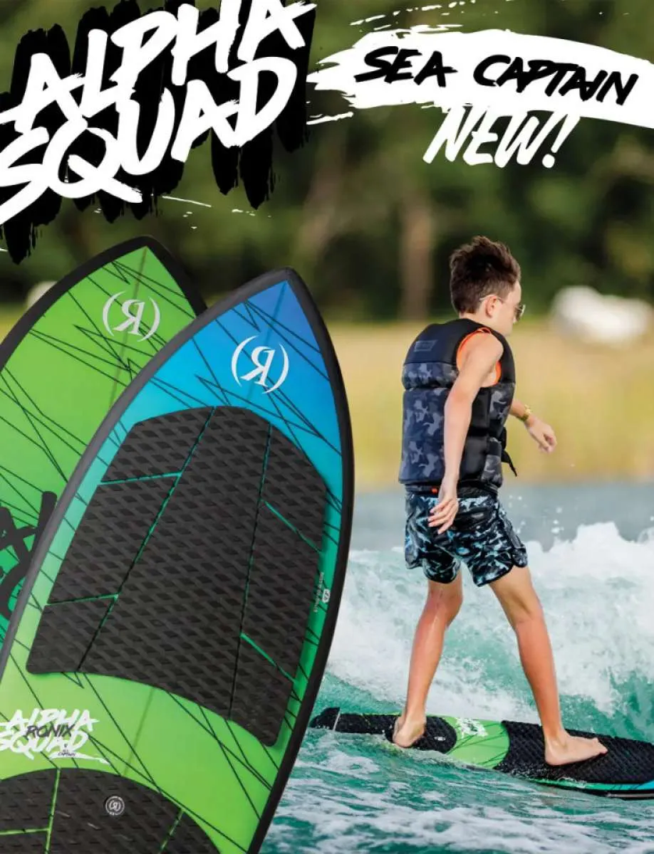 Ronix Junior's Alpha Squad Sea Captain Wakesurf Board 2024