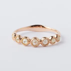 Rose Cut Diamond Slice Band