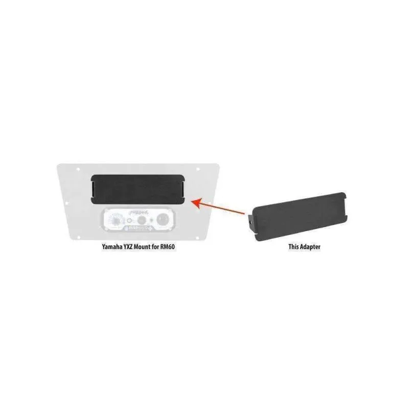Rugged Radios Block Off Plate for RM60 Radio Mounts - Black