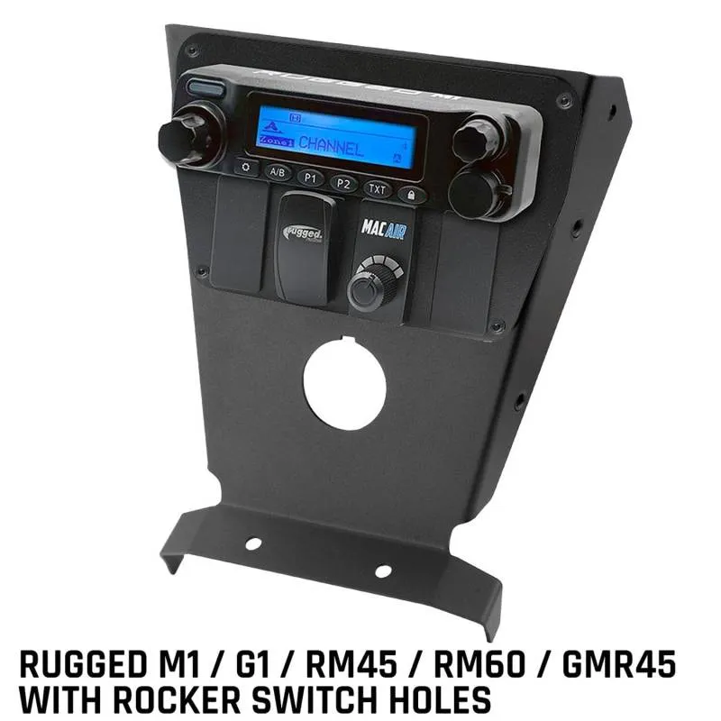 Rugged Radios Can-Am X3 Multi-Mount  Kit for Rugged Radios UTV Intercoms and Radios - Rugged Radios M1/G1/RM45/RM60/GMR45 with Switch Holes