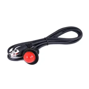 Rugged Radios Hole Mount Push-To-Talk Cable (PTT) with 48" Straight Cord for Intercoms