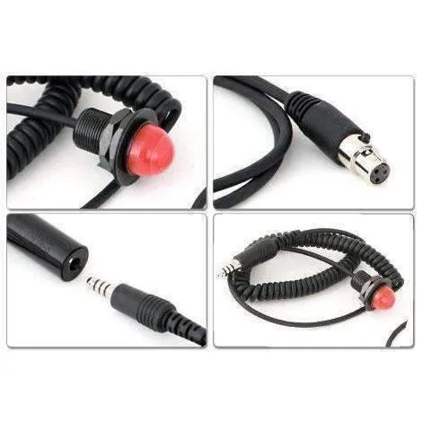Rugged Radios Hole Mount Steering Wheel Quick Disconnect Push-To-Talk (PTT) Kit for Intercoms