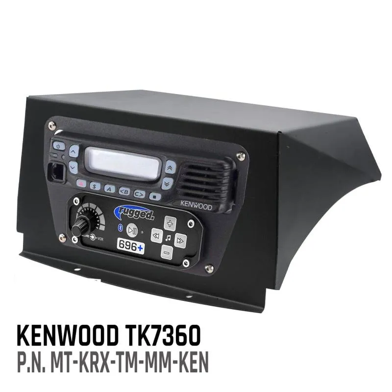 Rugged Radios Kawasaki KRX Multi-Mount Kit - Top Mount - for Rugged Radios UTV Intercoms and Radios - Rugged Radios M1/RM45/RM60/GMR45