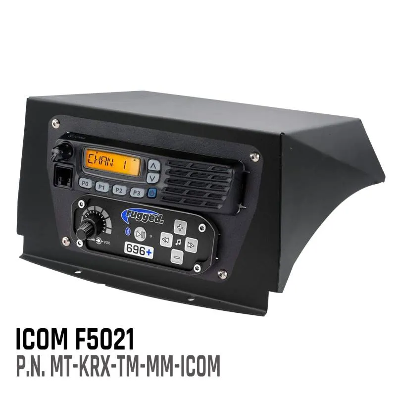 Rugged Radios Kawasaki KRX Multi-Mount Kit - Top Mount - for Rugged Radios UTV Intercoms and Radios - Rugged Radios M1/RM45/RM60/GMR45