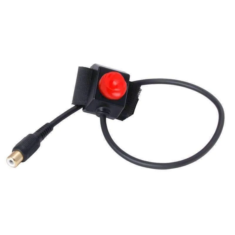 Rugged Radios Motorcycle Push-To-Talk (PTT) Velcro Mount with RCA Connector