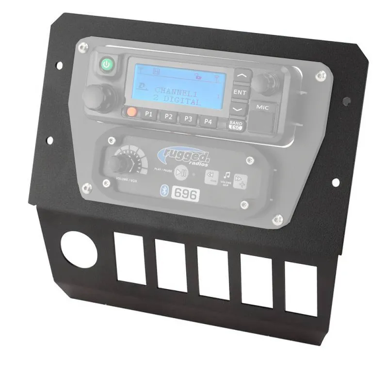 Rugged Radios Polaris General Multi-Mount  Kit - Black