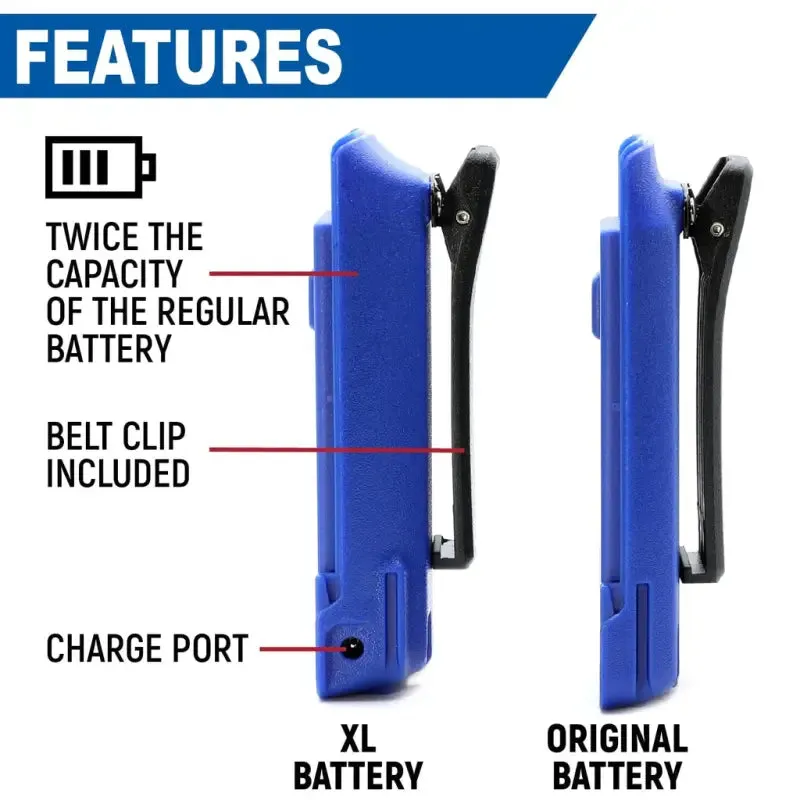 Rugged Radios R1 Handheld Radio High Capacity Battery