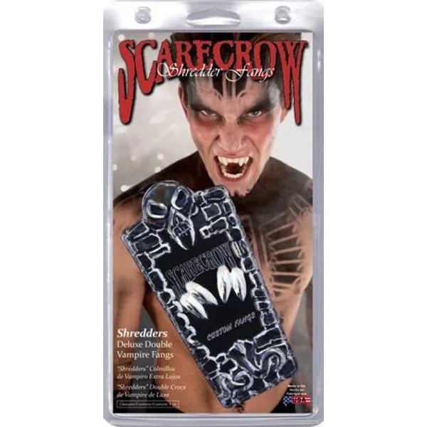 Scarecrow Double Vampire Fangs - Chrome Shredders