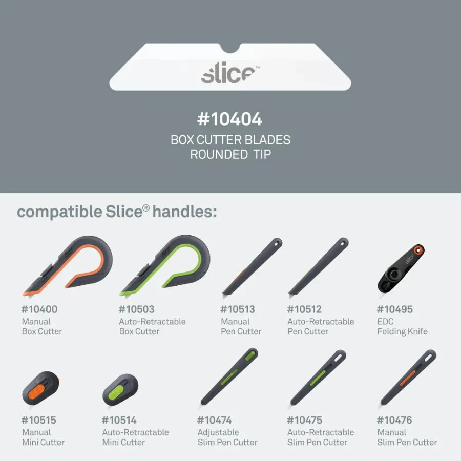 Slice® 10404 Box Cutter Blades (Rounded Tip)
