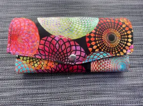 Slim Large Wallet - Light Weight -  Dark Halcyon Fabric