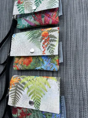 Small Slim Wallet - Light Weight - Added RFID Fabric - FernTastic Fabric