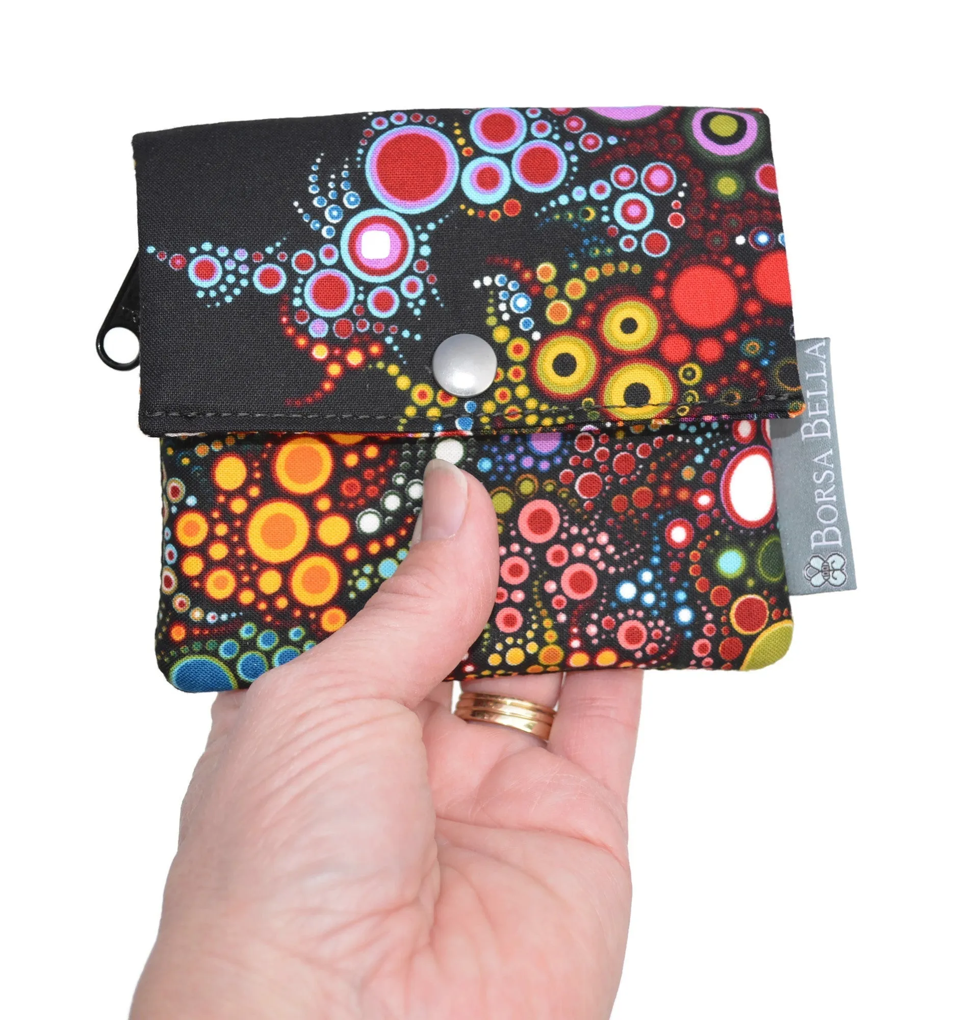 Small Slim Wallet - Light Weight - Added RFID Fabric - Halcyon Fabric