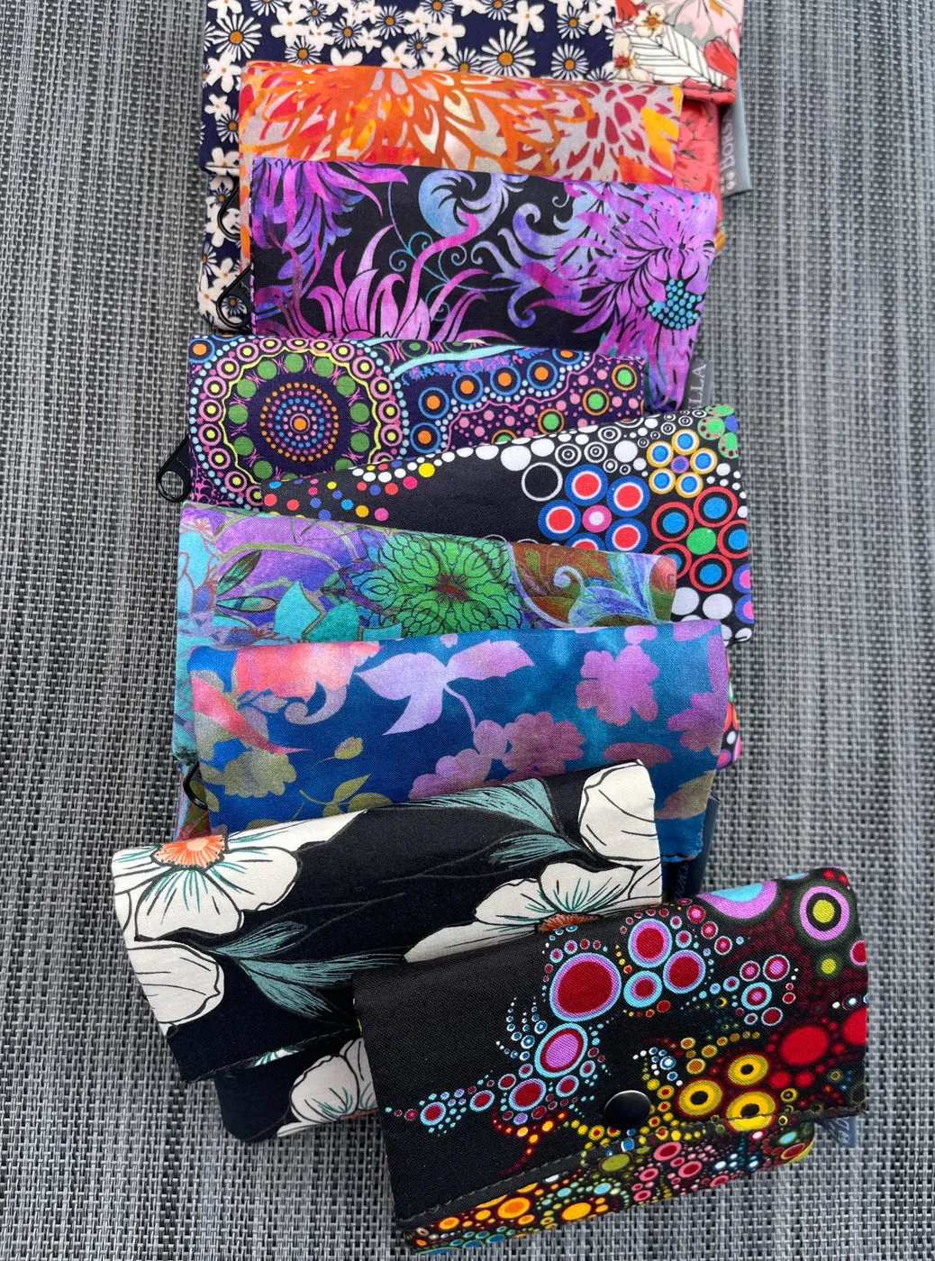 Small Slim Wallet - Light Weight - Added RFID Fabric - Halcyon Fabric