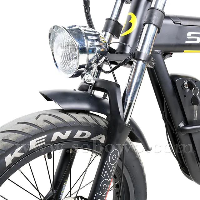 SOBOWO S68 unique design double battery electric fat bike