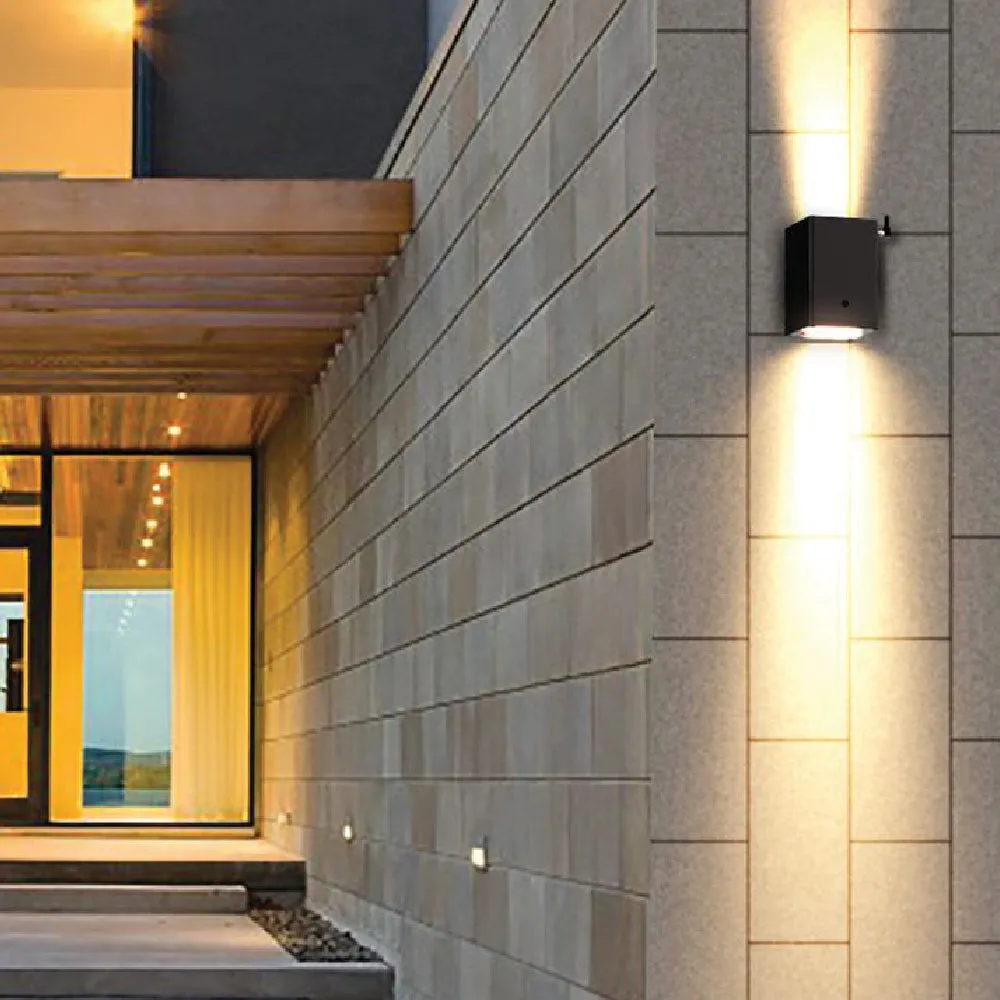SUNSTRIKE | Solar Up & Down Wall Pack | 1 Watt | 150X2 Lumens | 4000K | Solar LED Wall Pack | 5 Year Warranty