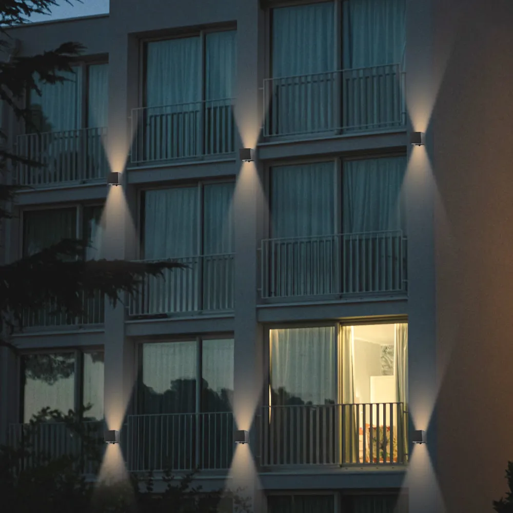 SUNSTRIKE | Solar Up & Down Wall Pack | 1 Watt | 150X2 Lumens | 4000K | Solar LED Wall Pack | 5 Year Warranty