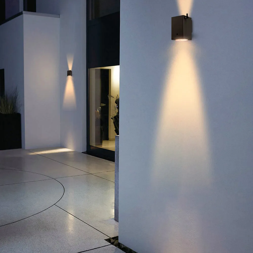 SUNSTRIKE | Solar Up & Down Wall Pack | 1 Watt | 150X2 Lumens | 4000K | Solar LED Wall Pack | 5 Year Warranty