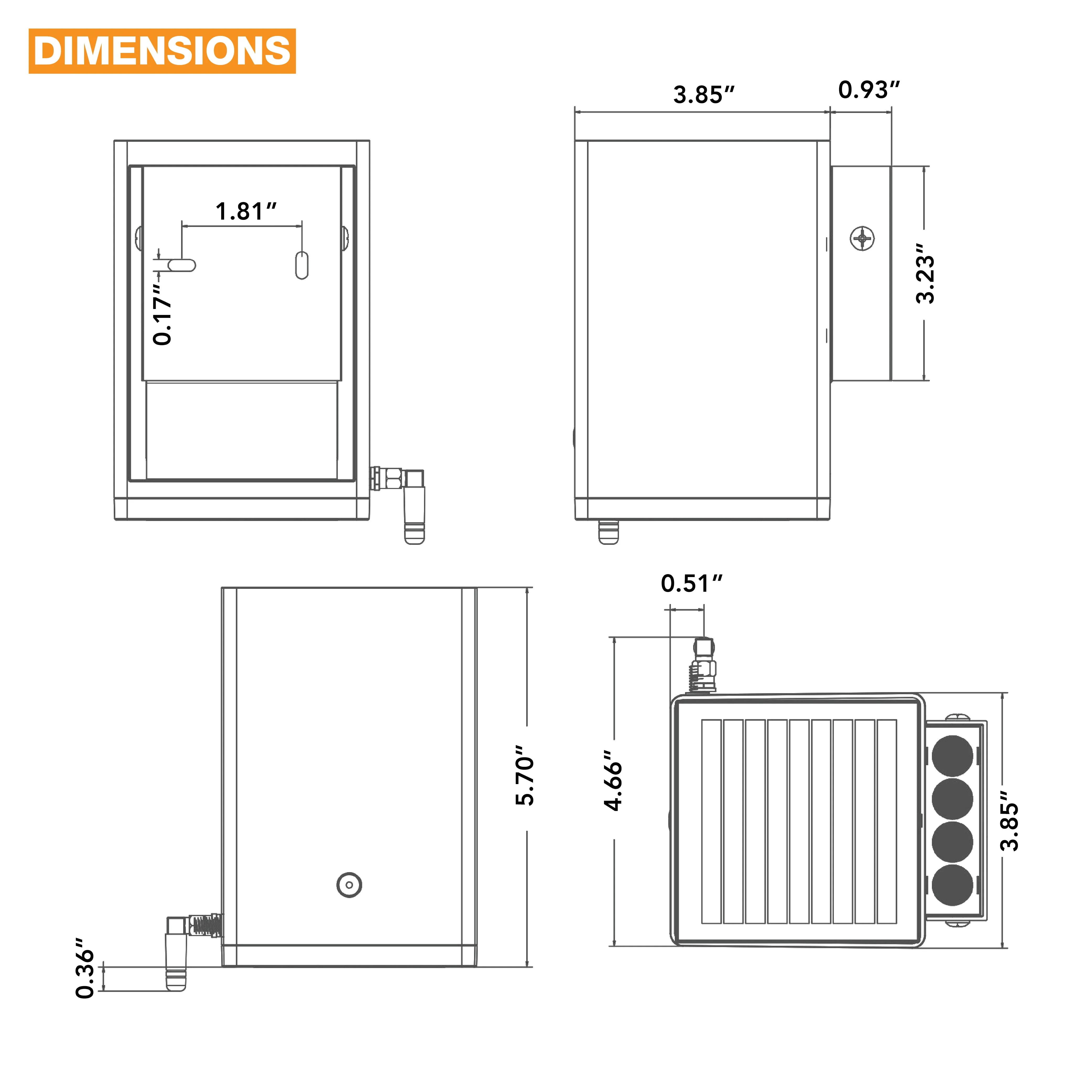 SUNSTRIKE | Solar Up & Down Wall Pack | 1 Watt | 150X2 Lumens | 4000K | Solar LED Wall Pack | 5 Year Warranty