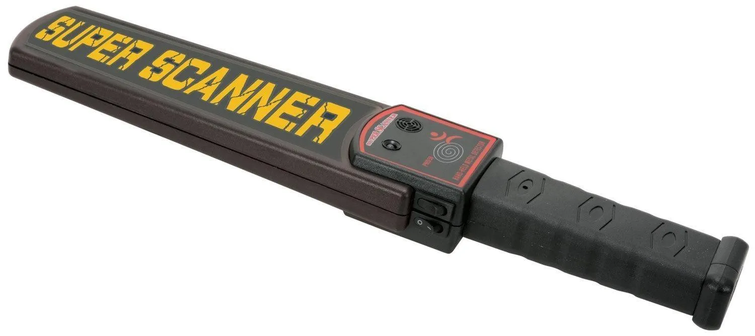 SUPER SCANNER HAND-HELD METAL DETECTOR