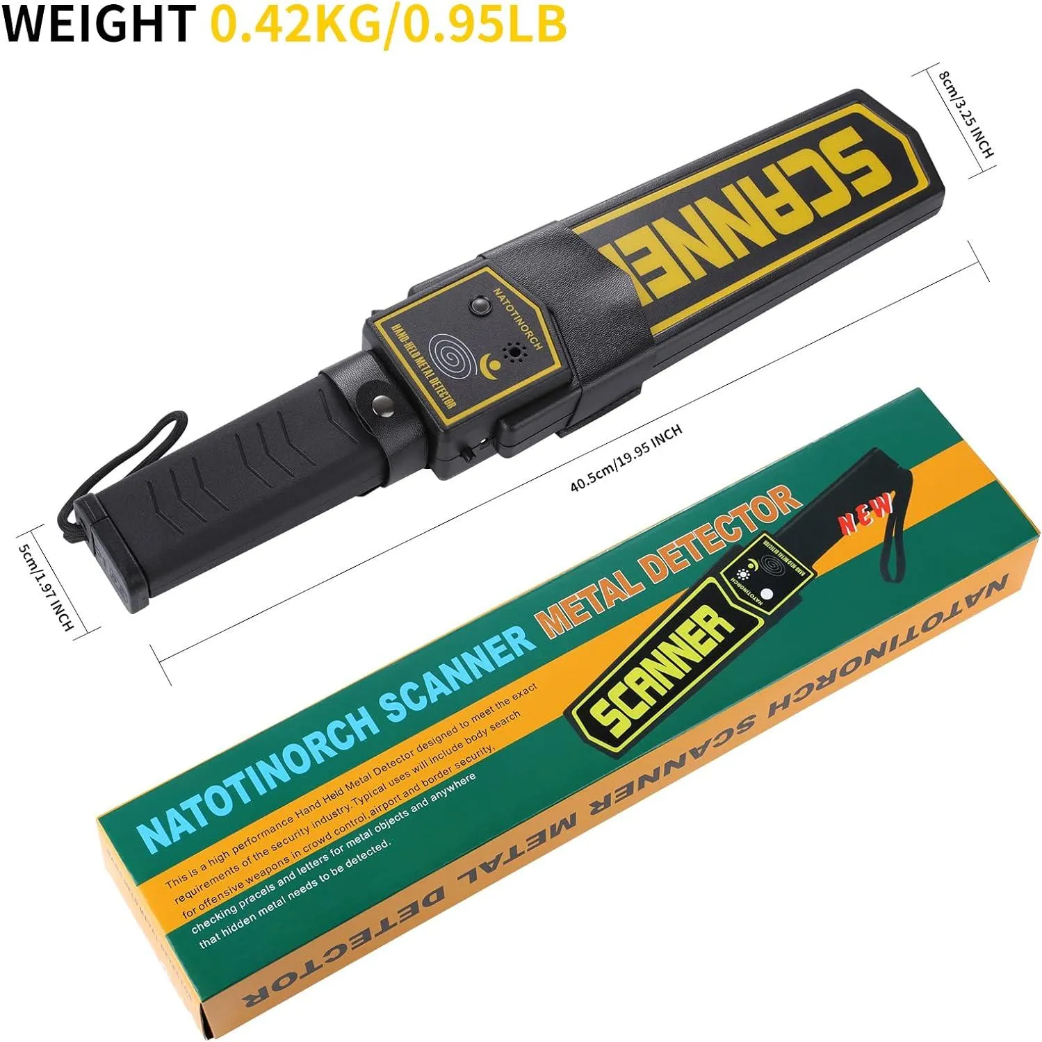 SUPER SCANNER HAND-HELD METAL DETECTOR