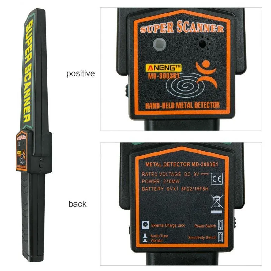 SUPER SCANNER HAND-HELD METAL DETECTOR