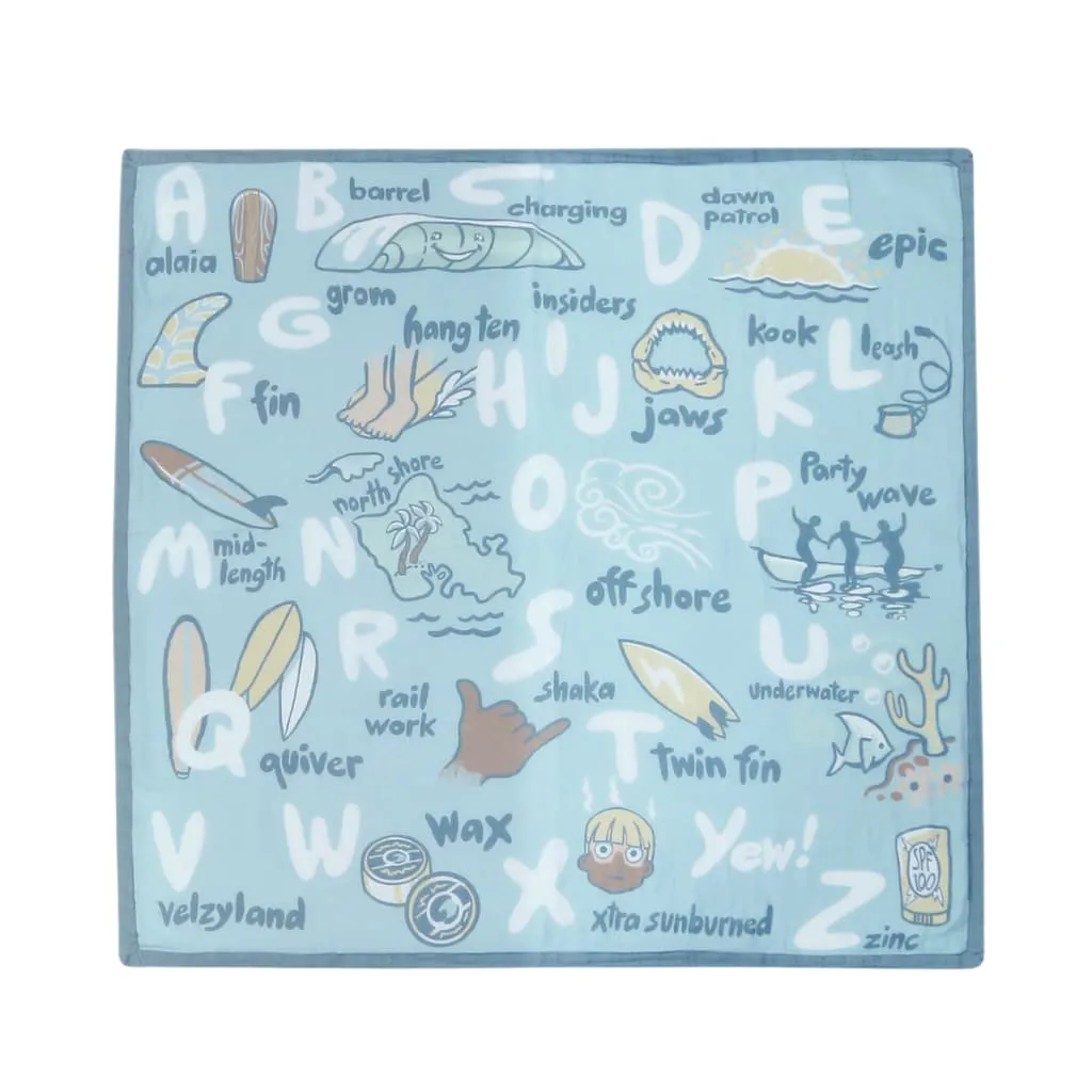 Surfing ABCs Baby Quilt