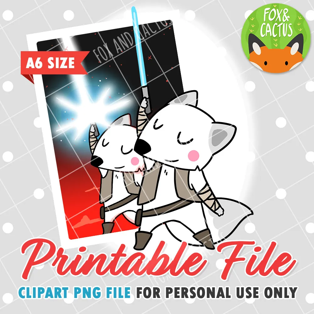 The Last Fox (DIGITAL DOWNLOAD) - Printable/Clipart File - Personal Use Only