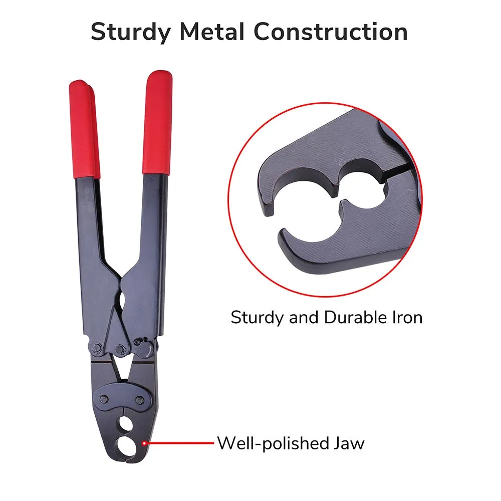 TheLAShop 1/2" 3/4" Copper Crimp Ring Pex Crimper Tools