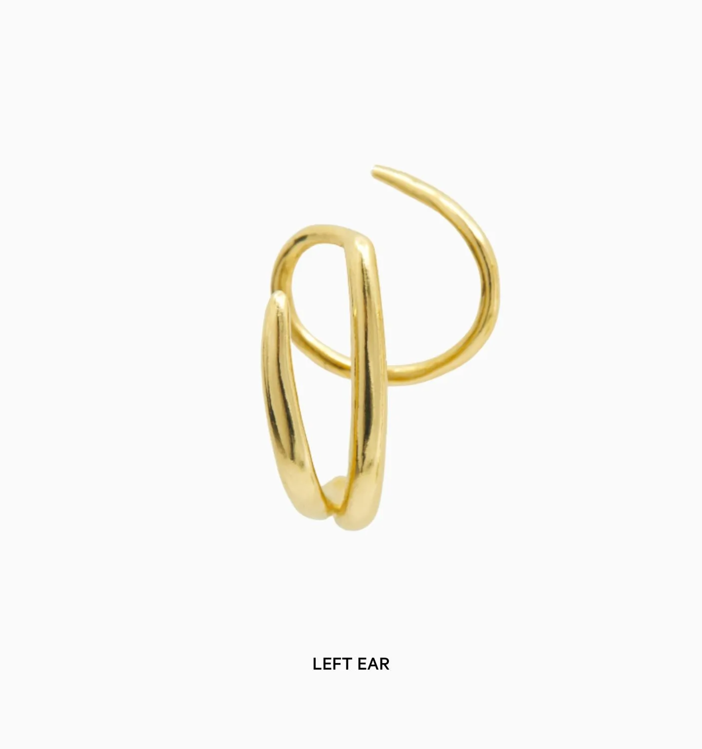 Triple Twist Hoops - Illusion Earrings