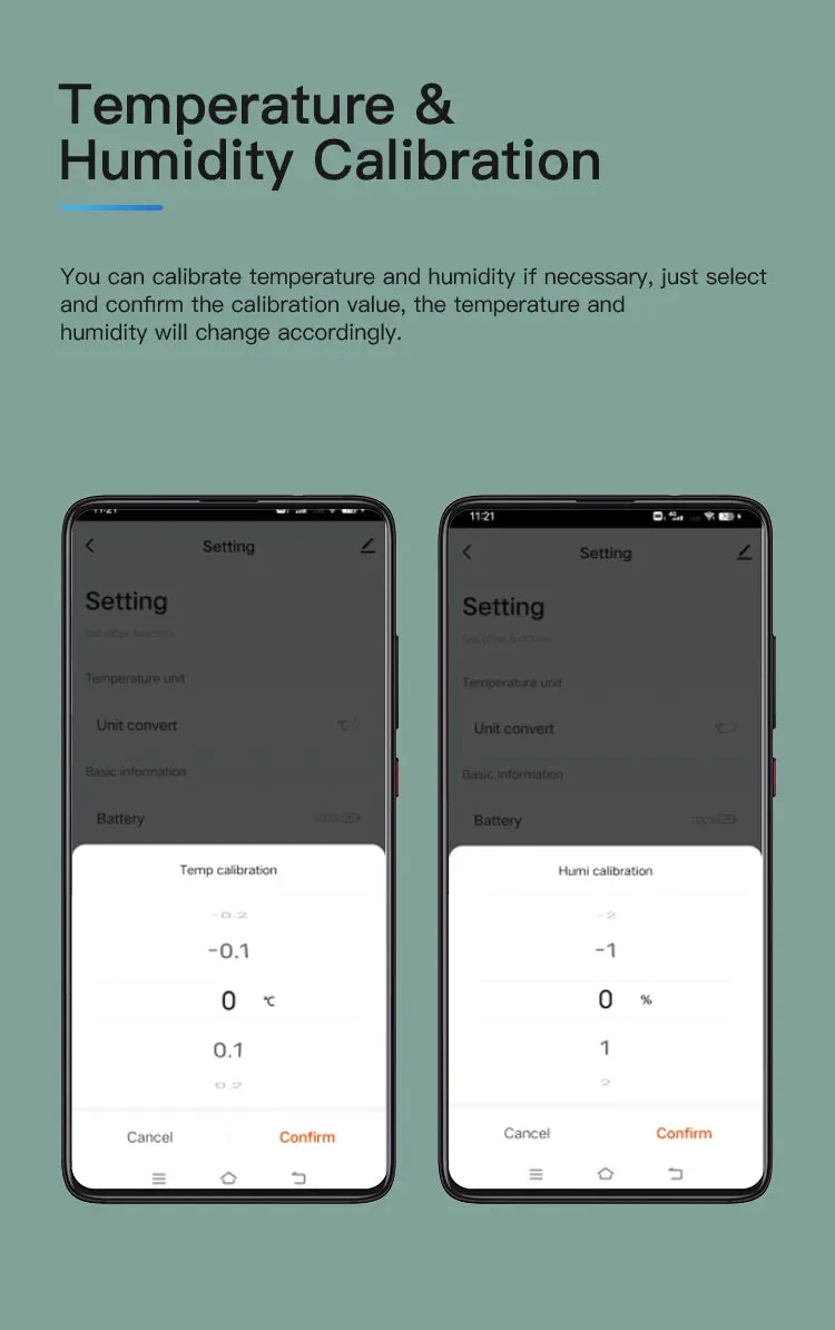 Tuya BT Smart Temperature Humidity Sensor Indoor Hygrometer Bluetooth-Compatible APP Remote Control Works With Alexa Google Home