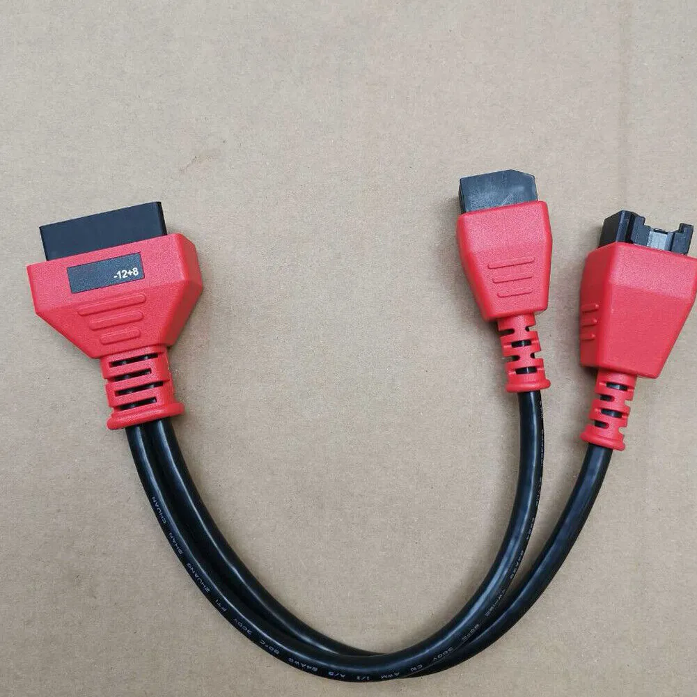 US1-2Pc12 8 Pin Connector Cable Adaptor Fit For Chrysler Autel Maxisys MSCHRY128