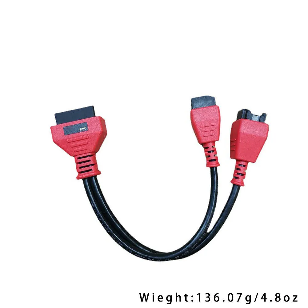 US1-2Pc12 8 Pin Connector Cable Adaptor Fit For Chrysler Autel Maxisys MSCHRY128