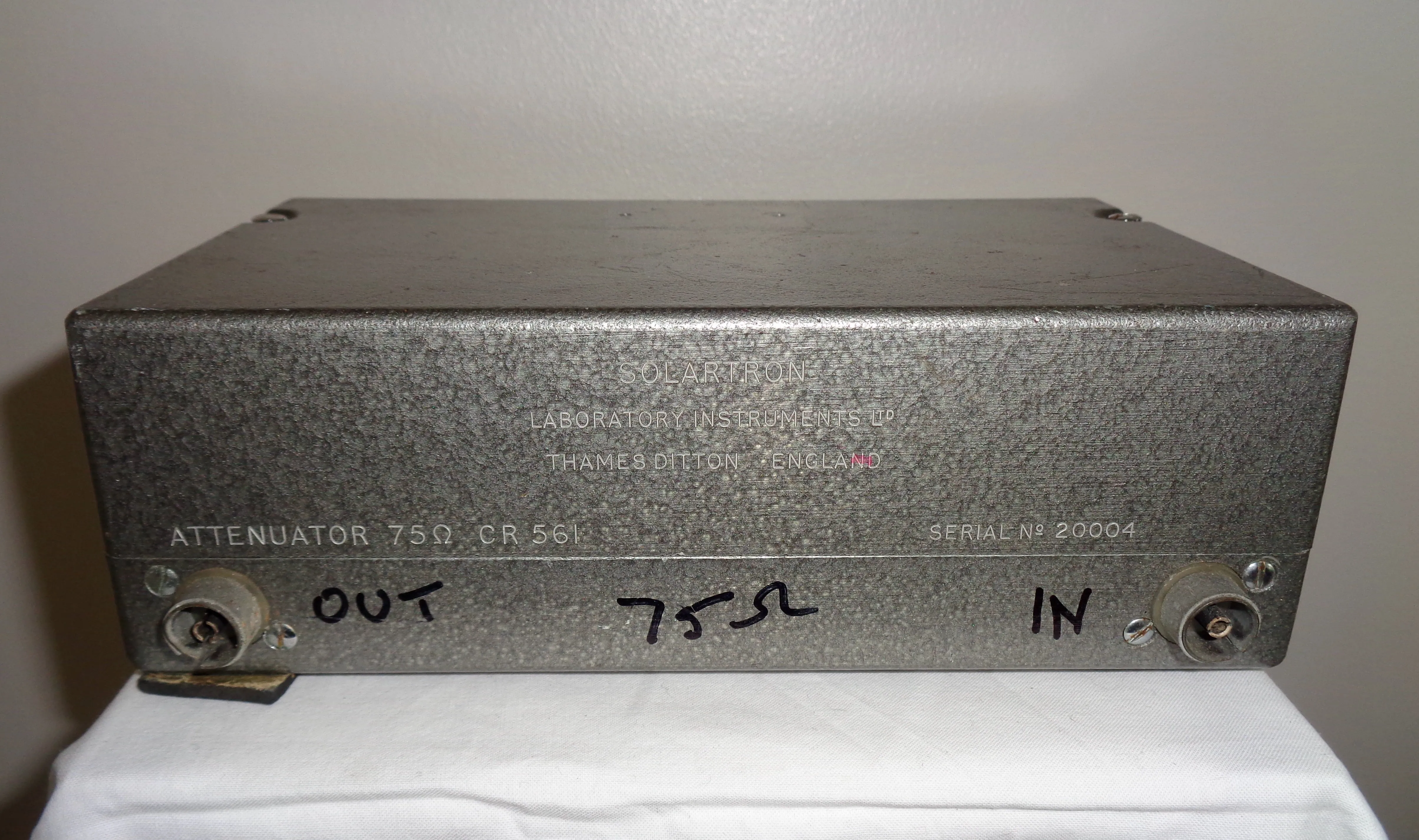 Vintage Solartron Attenuator CR561 75 Ohms