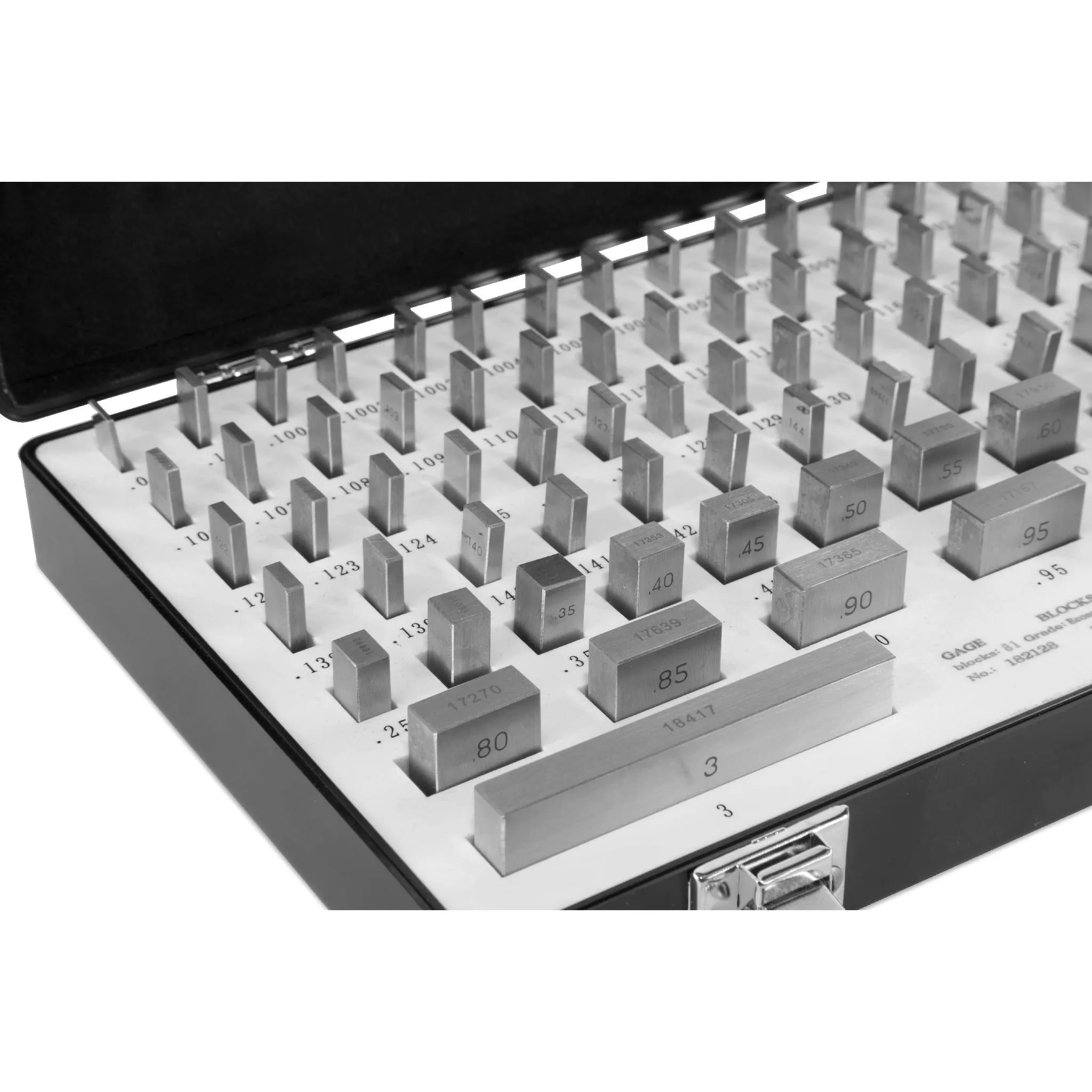 WEN 10481 81-Piece Rectangular Steel Gauge Block Set with Case