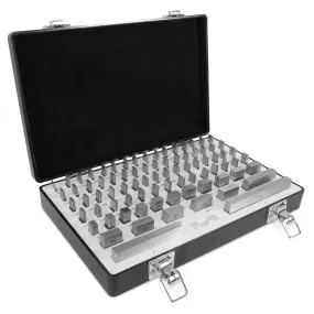 WEN 10481 81-Piece Rectangular Steel Gauge Block Set with Case