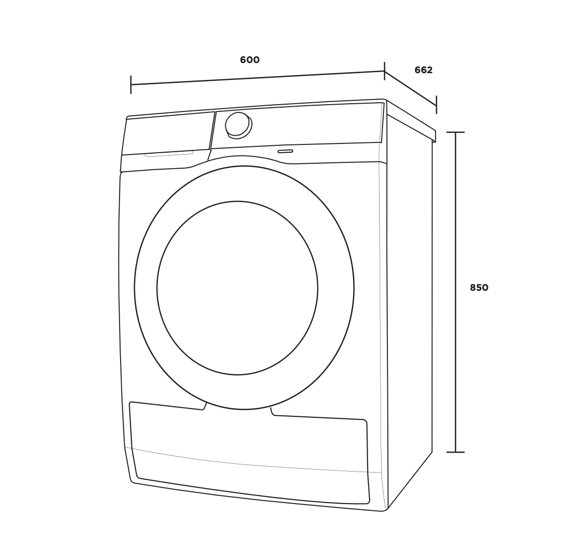 Westinghouse WDH804N7WA 8kg EasyCare 500 Series Heat Pump Dryer - Westinghouse Seconds Discount