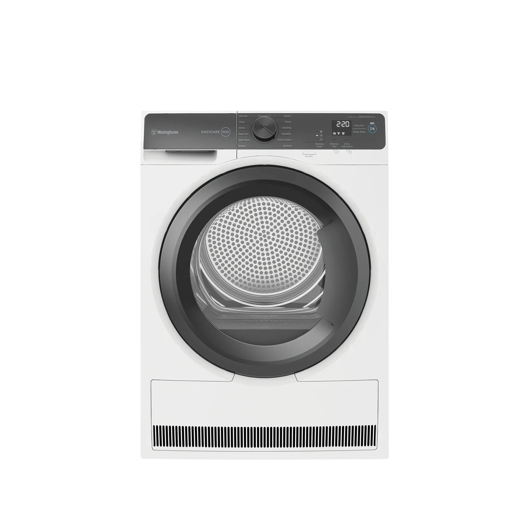 Westinghouse WDH804N7WA 8kg EasyCare 500 Series Heat Pump Dryer - Westinghouse Seconds Discount