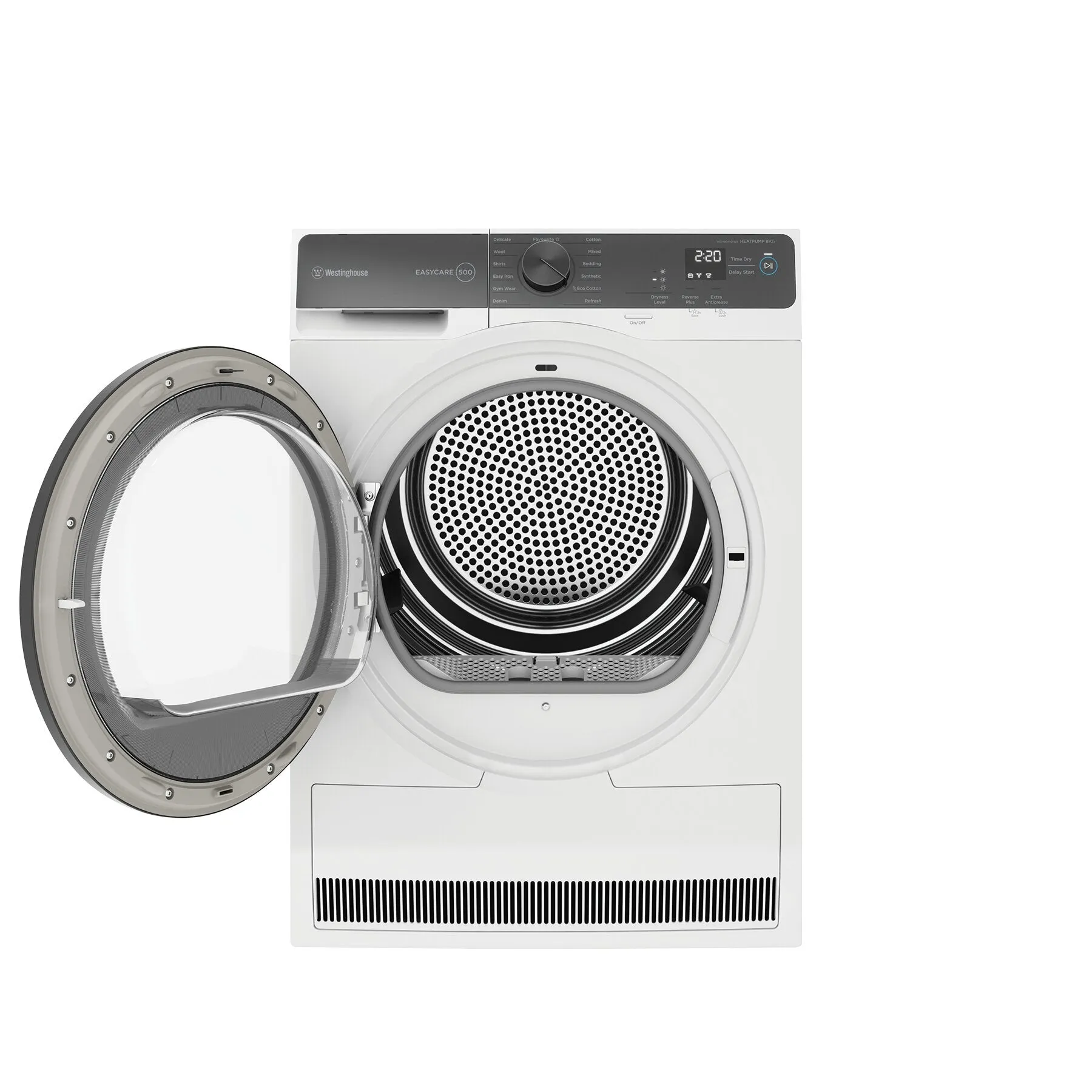 Westinghouse WDH804N7WA 8kg EasyCare 500 Series Heat Pump Dryer - Westinghouse Seconds Discount
