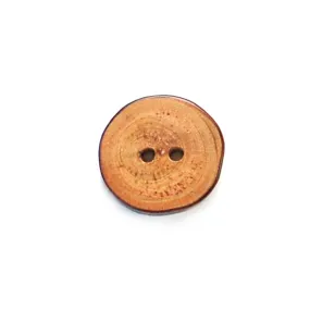Wood slice button