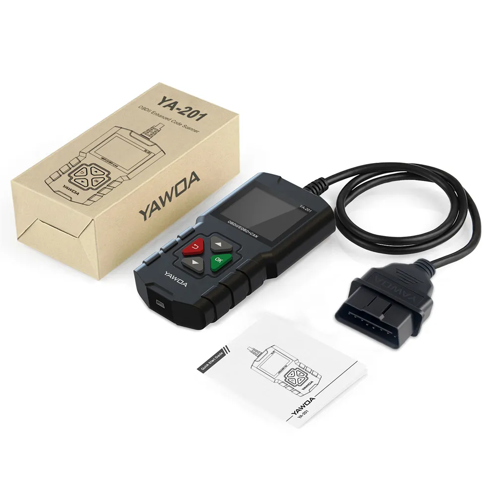 YAWOA YA201 ODB2 Scanner Car Diagnostic Scan Tool Auto OBDII Engine Fault Code Reader Battery Tester PK CR3001