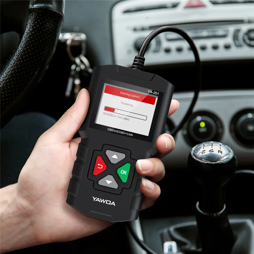 YAWOA YA201 ODB2 Scanner Car Diagnostic Scan Tool Auto OBDII Engine Fault Code Reader Battery Tester PK CR3001