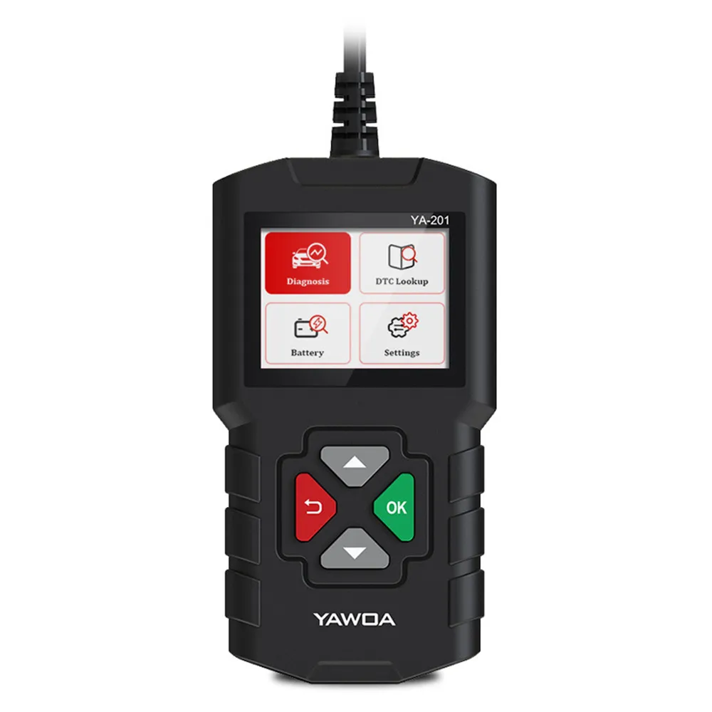 YAWOA YA201 ODB2 Scanner Car Diagnostic Scan Tool Auto OBDII Engine Fault Code Reader Battery Tester PK CR3001