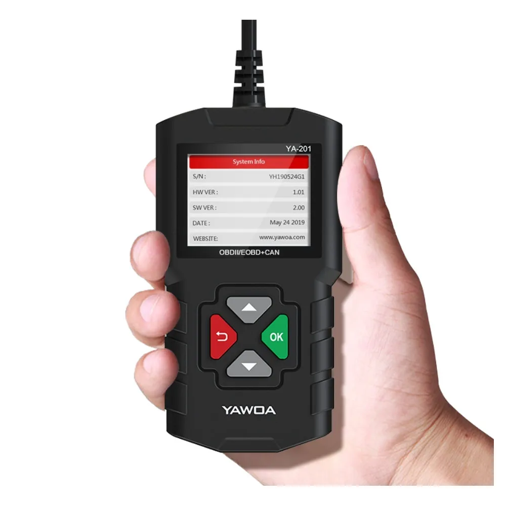 YAWOA YA201 ODB2 Scanner Car Diagnostic Scan Tool Auto OBDII Engine Fault Code Reader Battery Tester PK CR3001