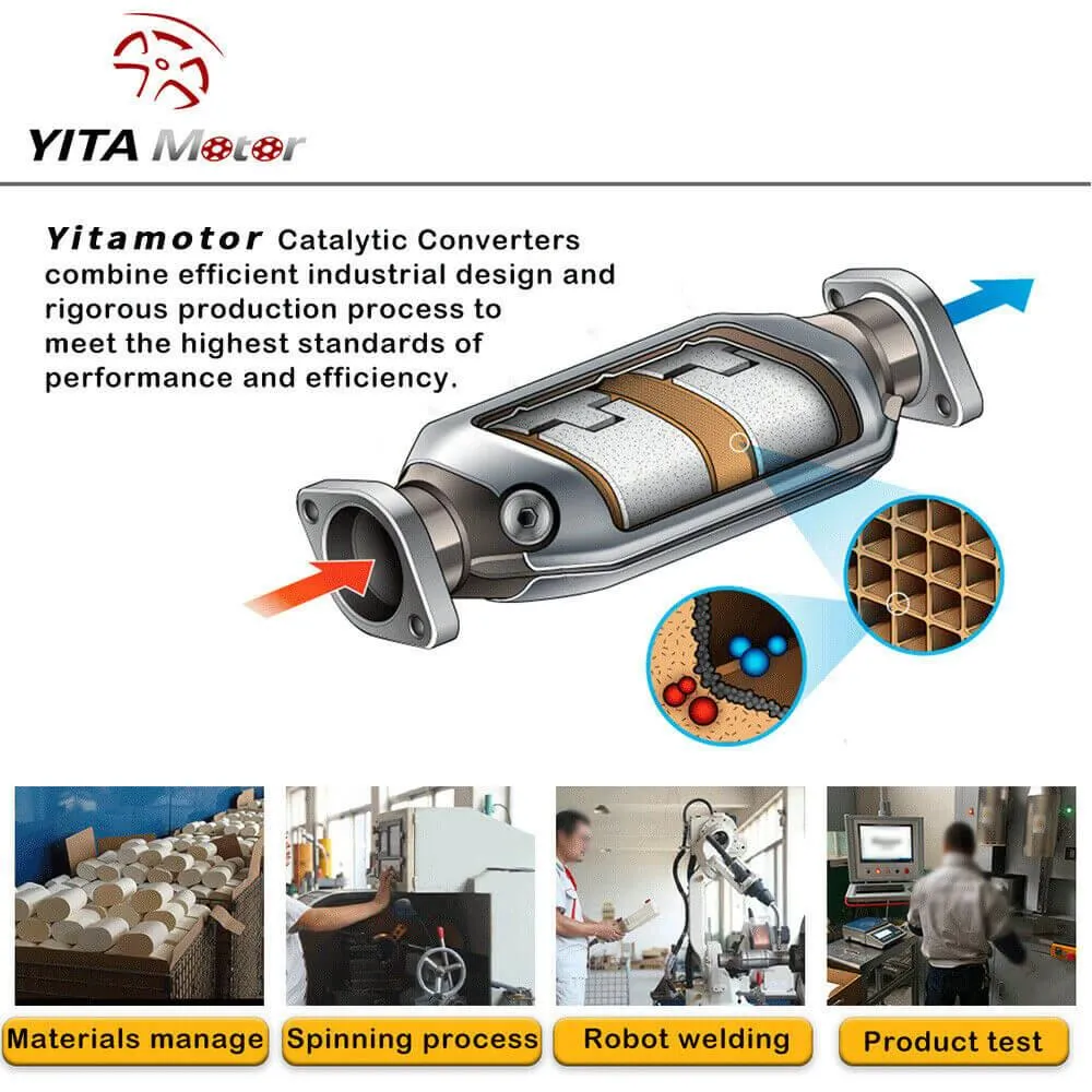 YITAMOTOR® 2002-2006 Toyota Camry & Solara 2.4L with Gasket Kit Exhaust Manifold Catalytic Converter