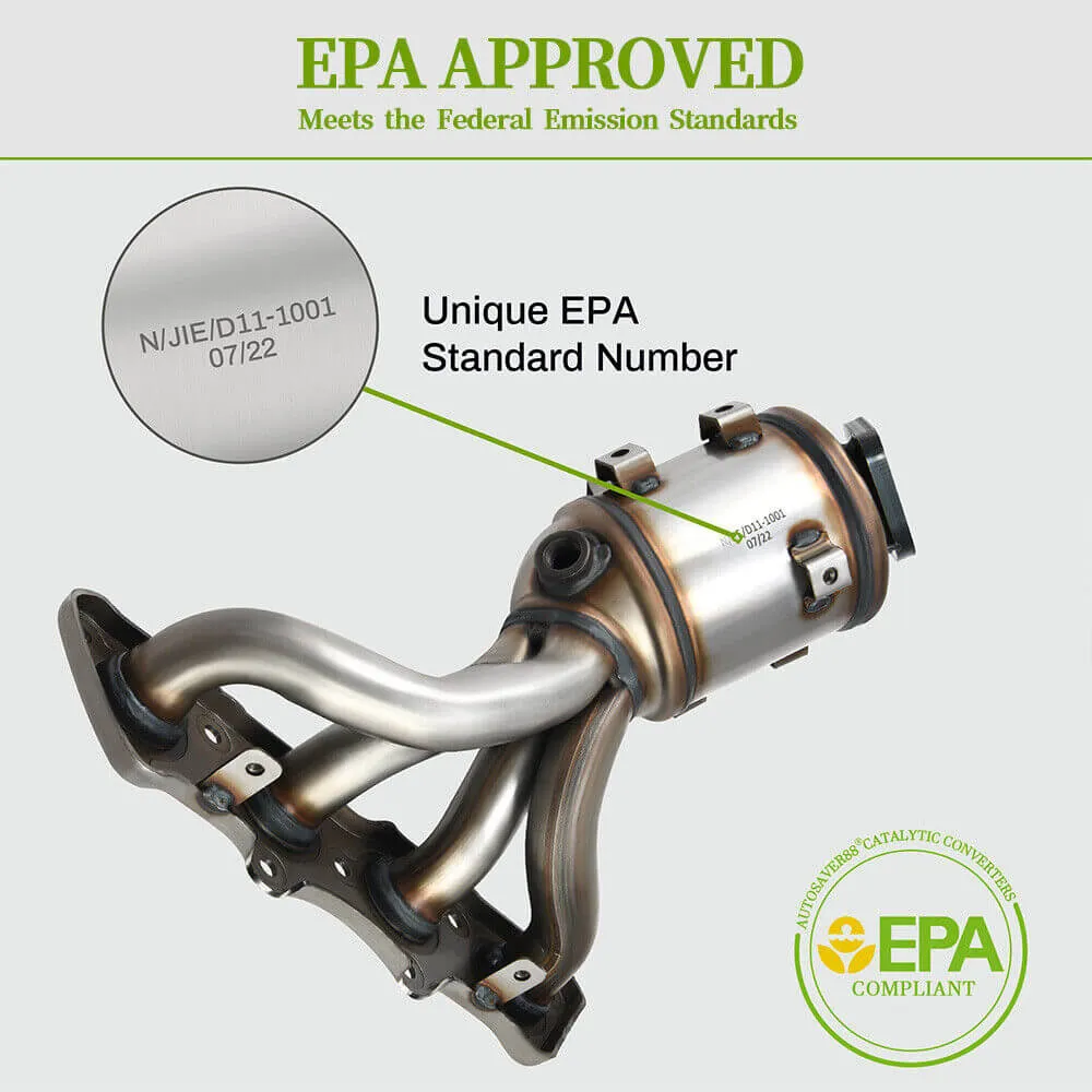 YITAMOTOR® Exhaust Manifold Catalytic Converter For 2012-2017 Hyundai Accent Veloster 1.6L