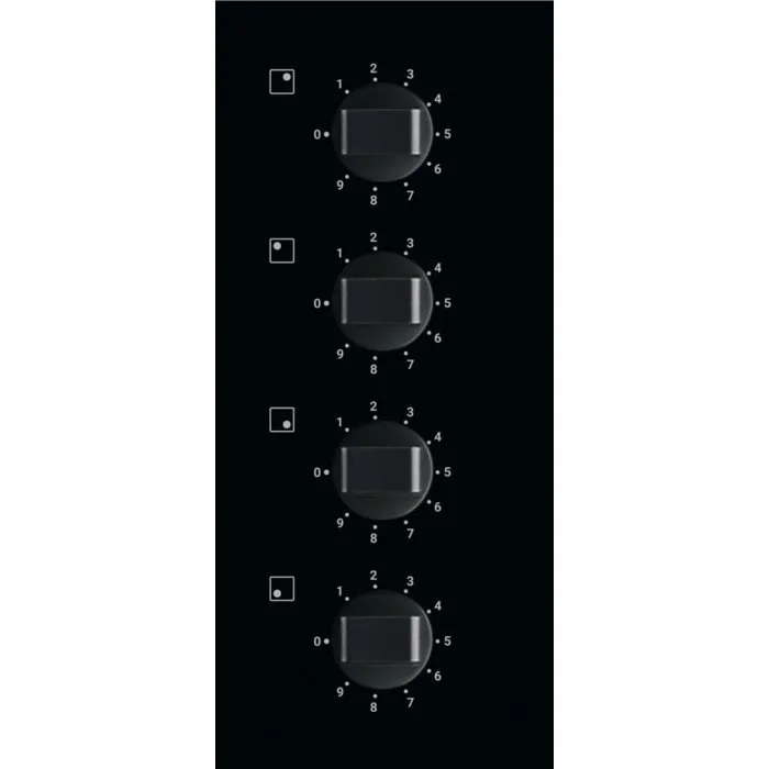 Zanussi ZHRN640K 59cm Ceramic Hob, Black