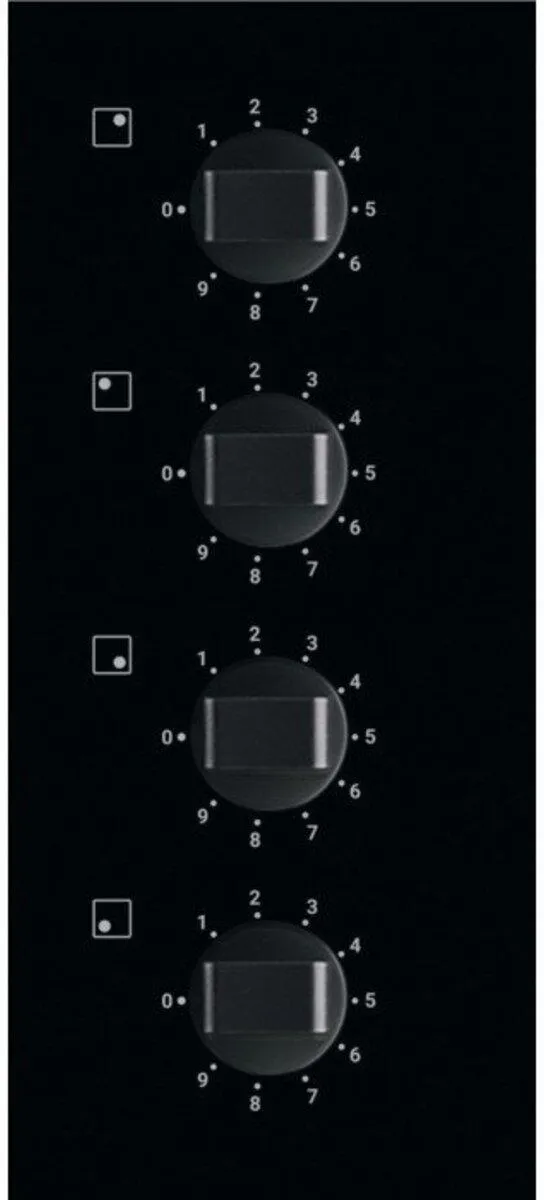 Zanussi ZHRN640K 59cm Ceramic Hob, Black