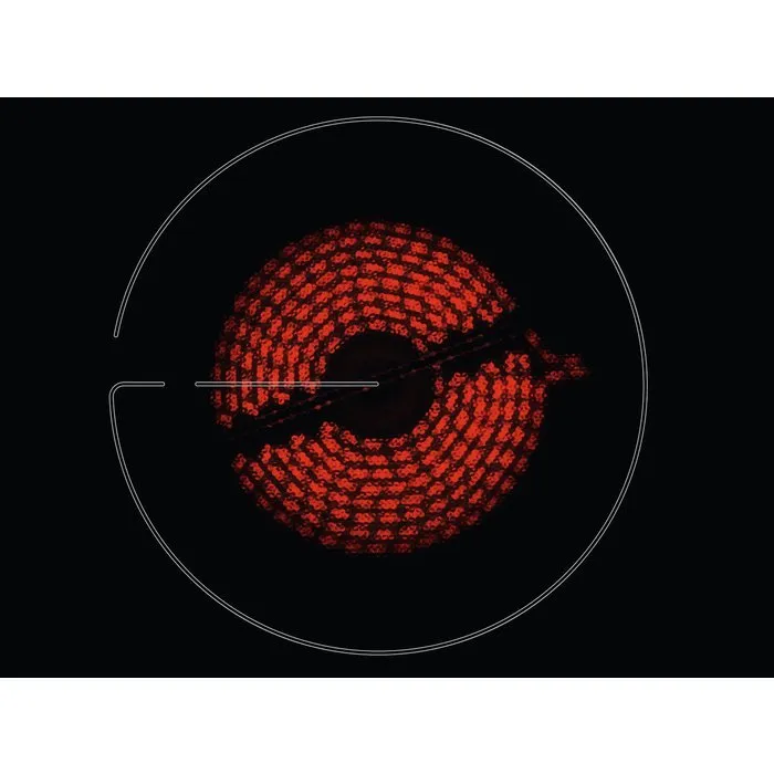 Zanussi ZHRN640K 59cm Ceramic Hob, Black